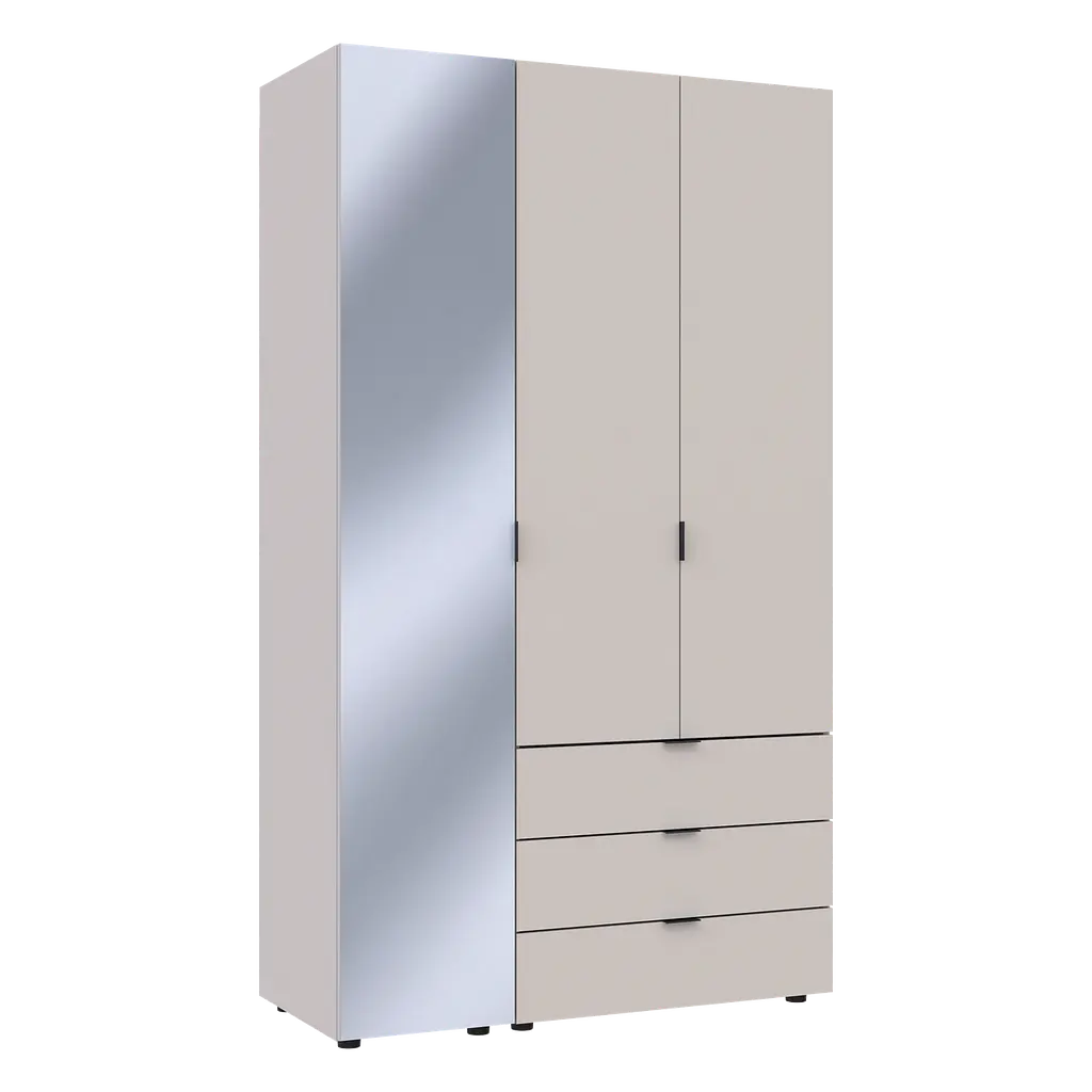 Шафа для одягу Doros Гелар Кашемір 2ДСП/Дзеркало 116.5х49.5х203.4 (80737655) - фото 6