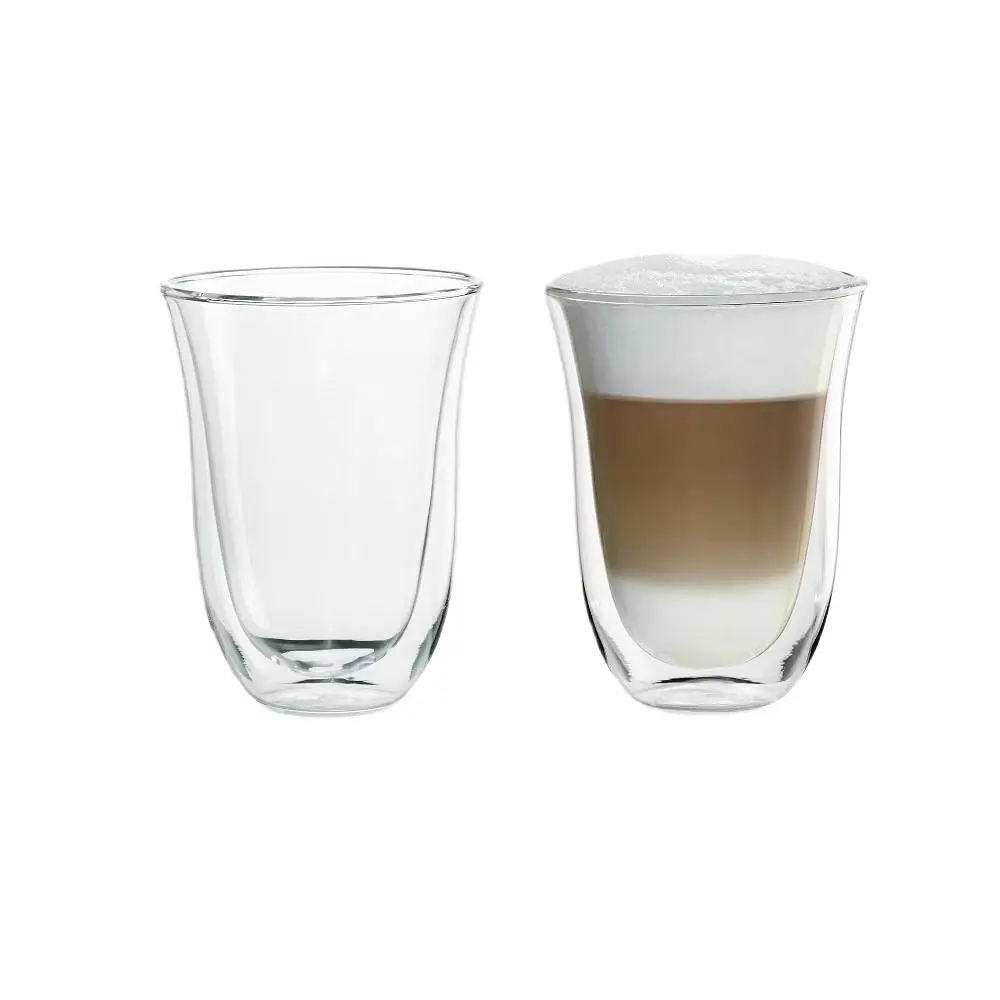 Набір склянок DeLonghi Latte Macchiato 330 мл 2 шт. (5513284171 / 5513214611) - фото 2