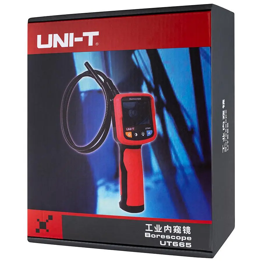 Ендоскоп UNI-T UT665, екран 2.4 TFT, камера 640х480, діаметр зонда 9мм, довжина кабелю 1м, IP67 - фото 2
