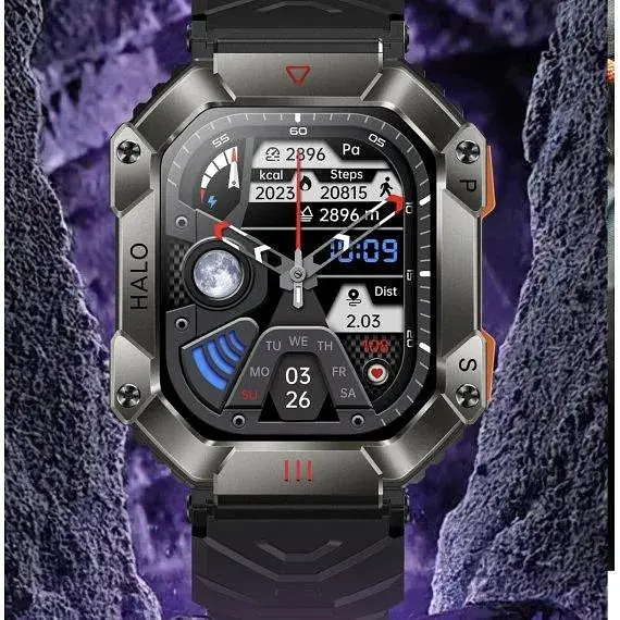 Розумний смарт-годинник Uwatch Smart Racer K з компасом Чорний - фото 5