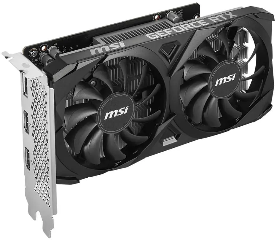Відеокарта MSI RTX 3050 6G VENTUS 2X OC (RTX 3050 VENTUS 2X 6G OC) (GDDR6, 96 bit, PCI-E v4.0 x8) FR - фото 3