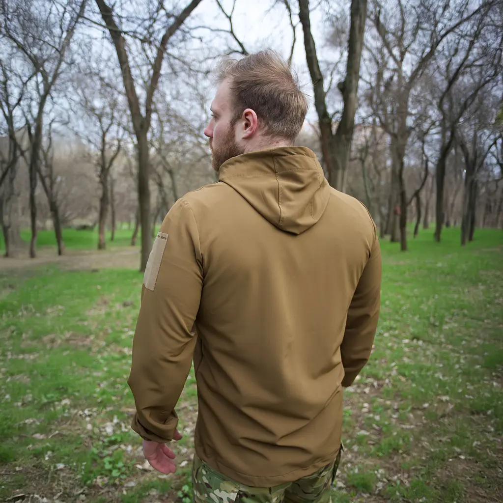 Куртка тактична Klost Double Weave HOOD койот - фото 4