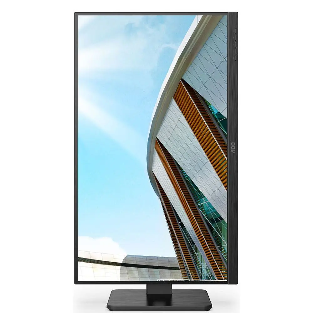Монитор TFT 27" AOC U27P2CA, IPS 4K UHD, 4ms, HDMIx2, DP, USB-hub, USB-C, HAS, Pivot, колонки, черный (U27P2CA) - фото 6