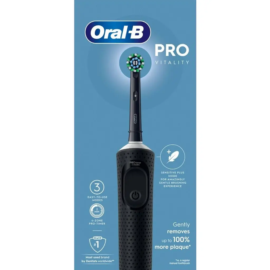 Електрична зубна щітка Oral-B Vitality Pro Protect X Clean чорна - фото 3