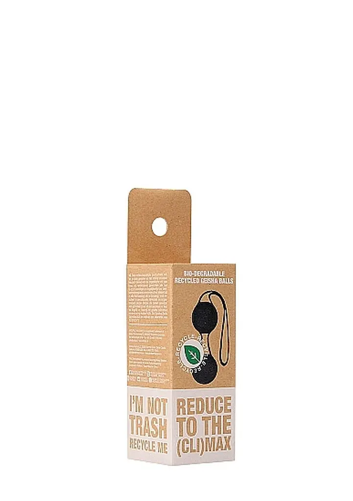 Вагінальні кульки Natural Pleasure Geisha Balls Biodegradable, 21 см (чорний) - фото 5