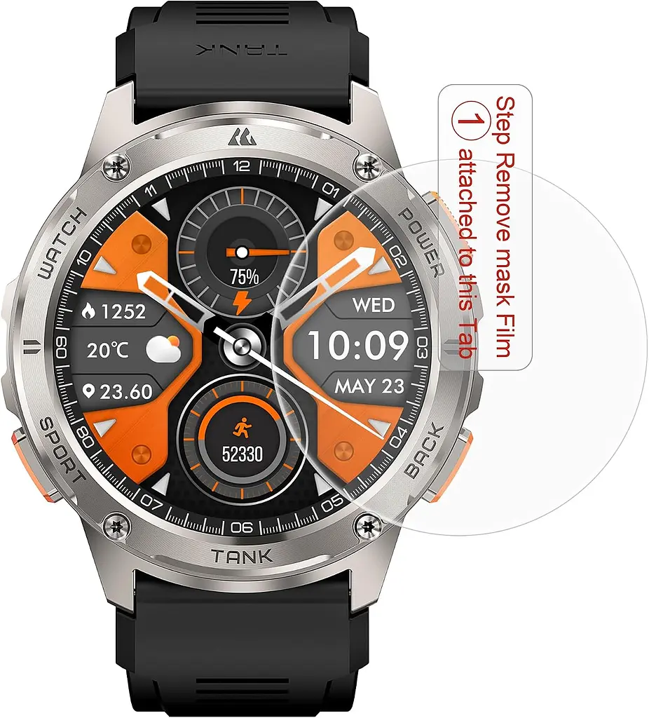 Захисне скло для Смарт-годинника Kospet Tank T3, Tank T3 Ultra 1шт (19598) - фото 2