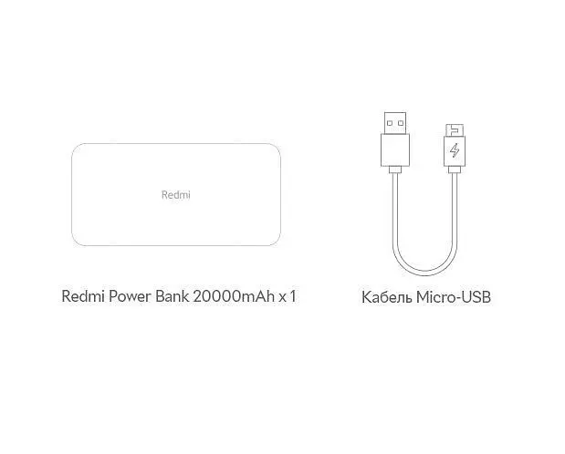 Зовнішній акумулятор Redmi Power Bank 20000 mAh Black (VXN4304GL) [51252] - фото 5