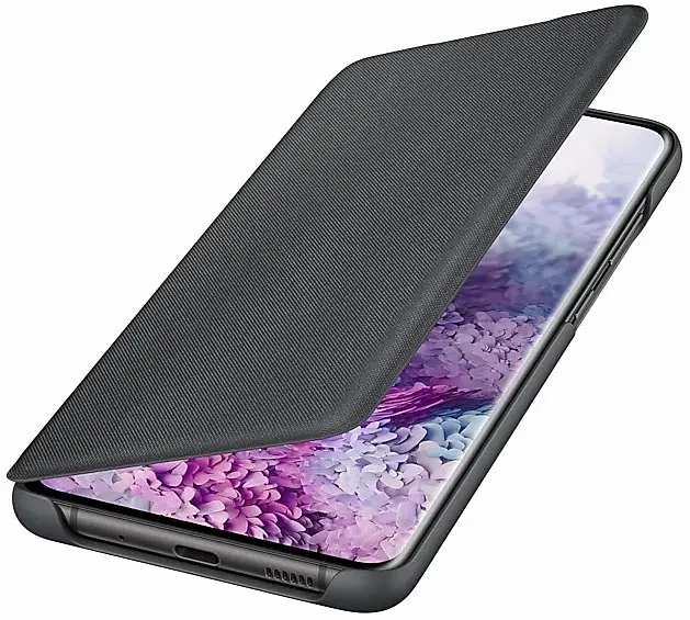 Оригінальний чохол-книжка LED Wallet View Cover EF-NG985PBEGRU для Samsung Galaxy S20 Plus (6.7") Чорний - фото 4