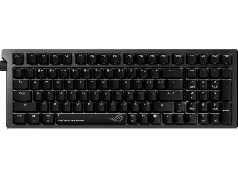 Клавіатура Asus ROG Strix Morph 96 Wireless NX Snow V2 Black (90MP04IF-BKMA03) - фото 6