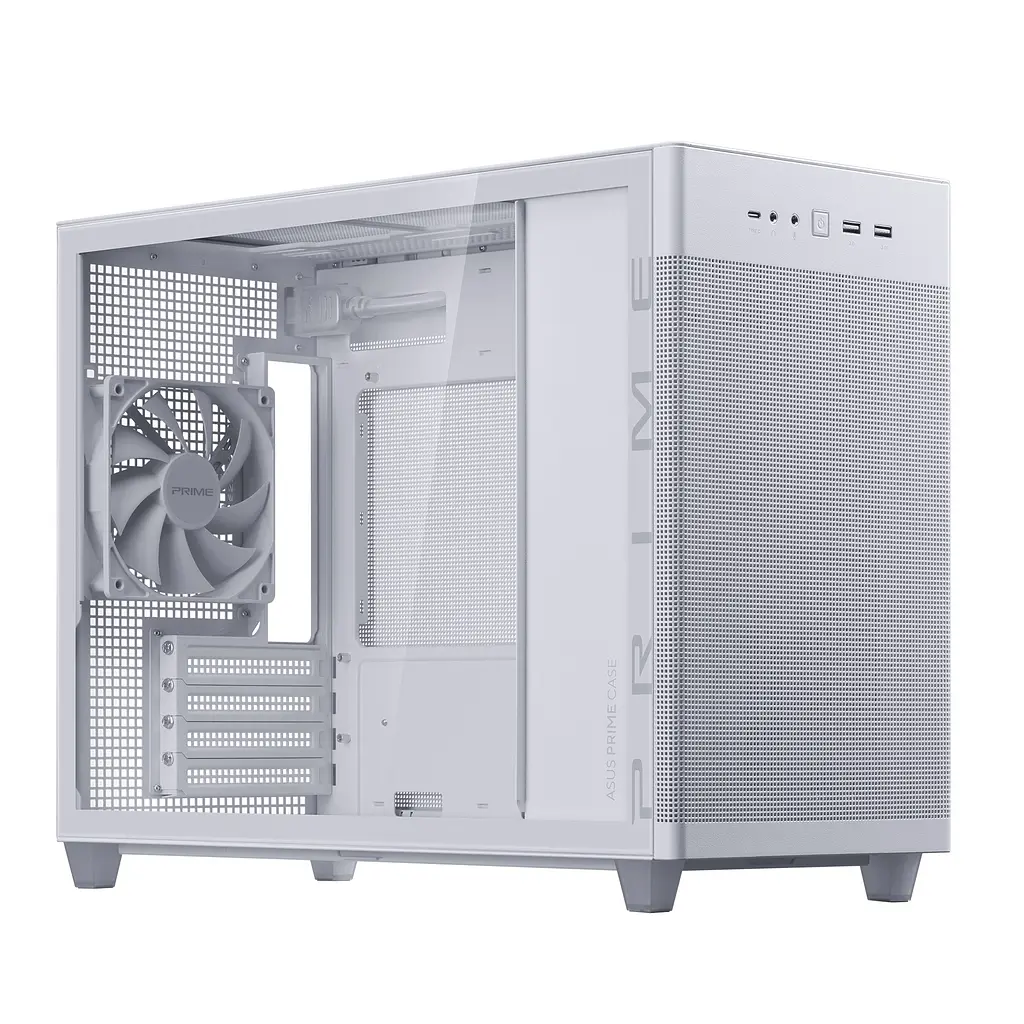 Корпус Asus Prime AP201 White Tempered Glass без БЖ (90DC00G3-B39010) - фото 2
