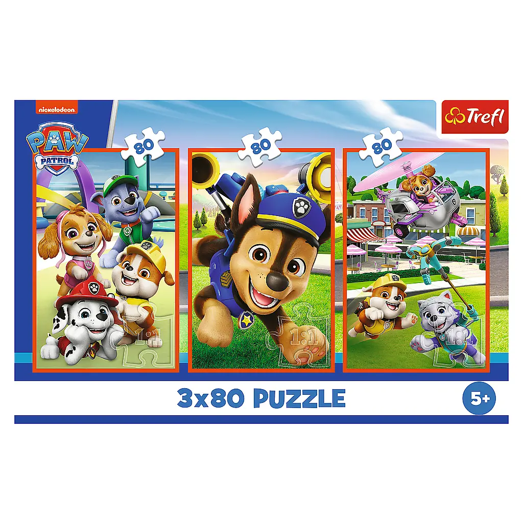 Пазл Trefl Paw patrol Собача банда 3 х 80 елементів (5900511348866) - фото 5