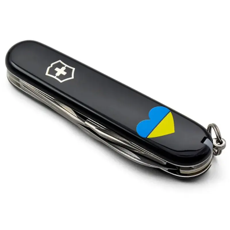 Ніж Victorinox Spartan Ukraine Black "Серце Жовто-Блакитне" (1.3603.3_T1090u) - фото 5