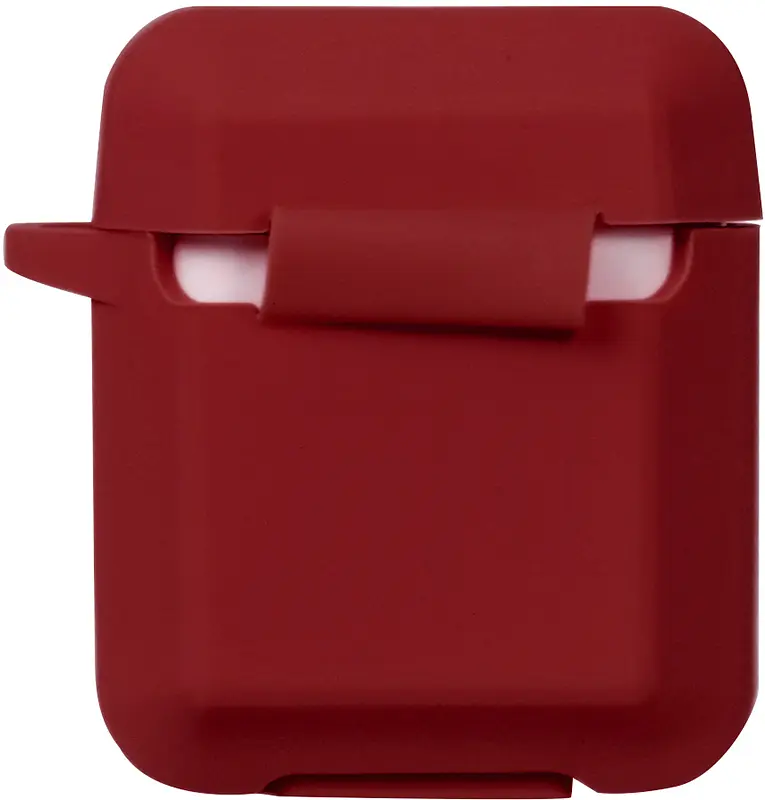 Кейс TOTO Plain Ling Angle Case AirPods Wine Red - фото 2