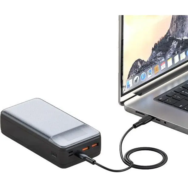 Зовнішній акумулятор XO PR201 30000mAh 65W Black [120556] - фото 5