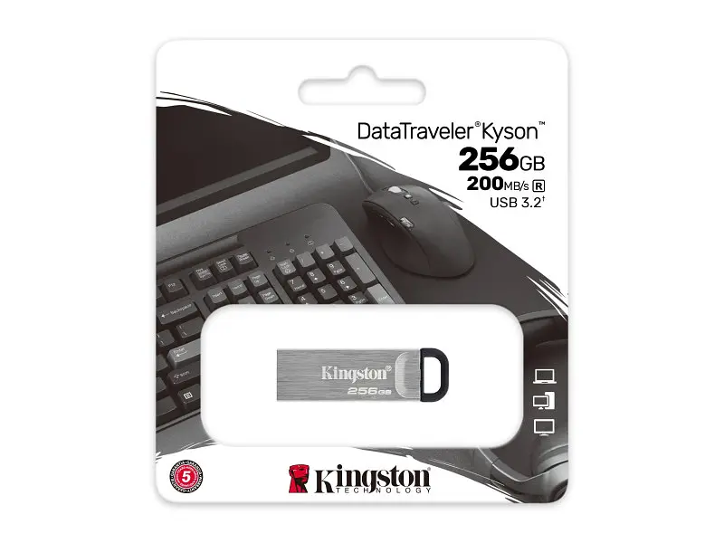 USB флеш накопичувач Kingston 256 GB DataTraveler Kyson (DTKN/256GB) - фото 3