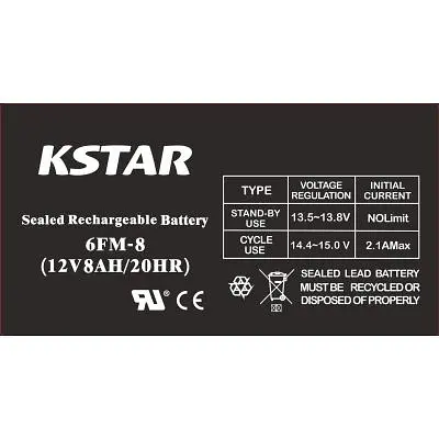 Батарея до ДБЖ Kstar 12V 8Ah (6-FM-8) - фото 2