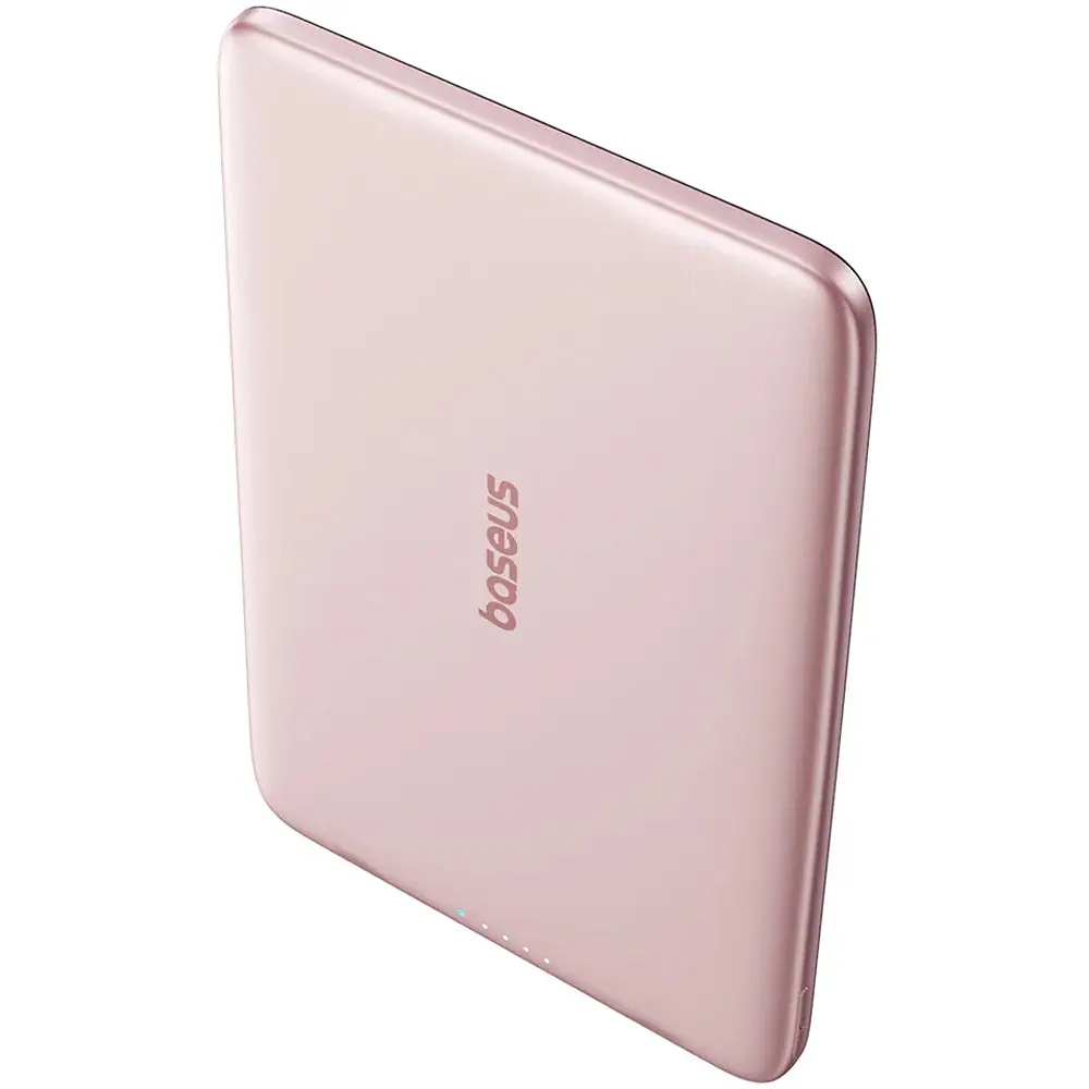Зовнішній MagSafe акумулятор Baseus PicoGo AM41 Ultra-Slim Magnetic Power Bank 5000mAh 20W Pink - фото 2