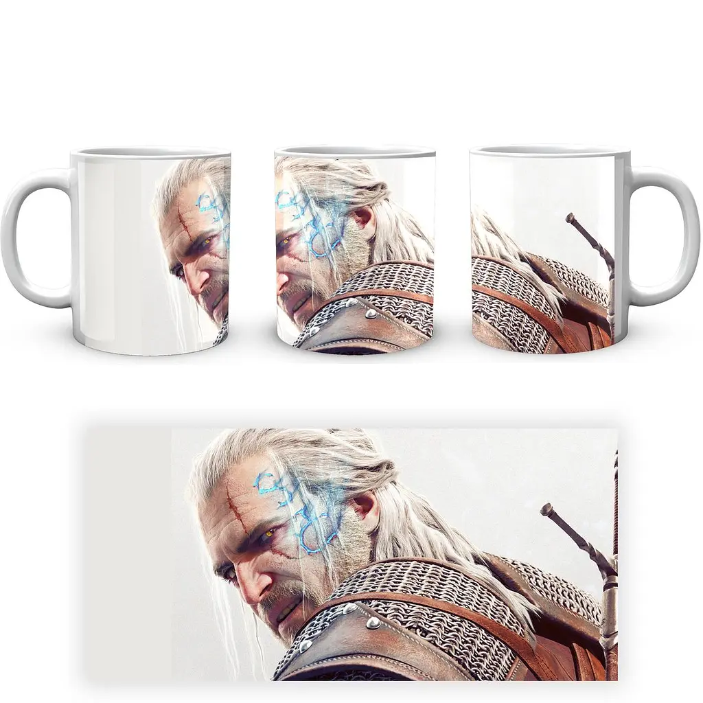 Кухоль GeekLand The Witcher Відьмак Геральт Магія TW.02.365 330 мл білий - фото 3