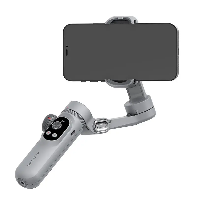 Триосьовий стабілятор AOCHUAN Professional Gimbal Stabilizer для Smartphone SMART X Pro Сірий - фото 2