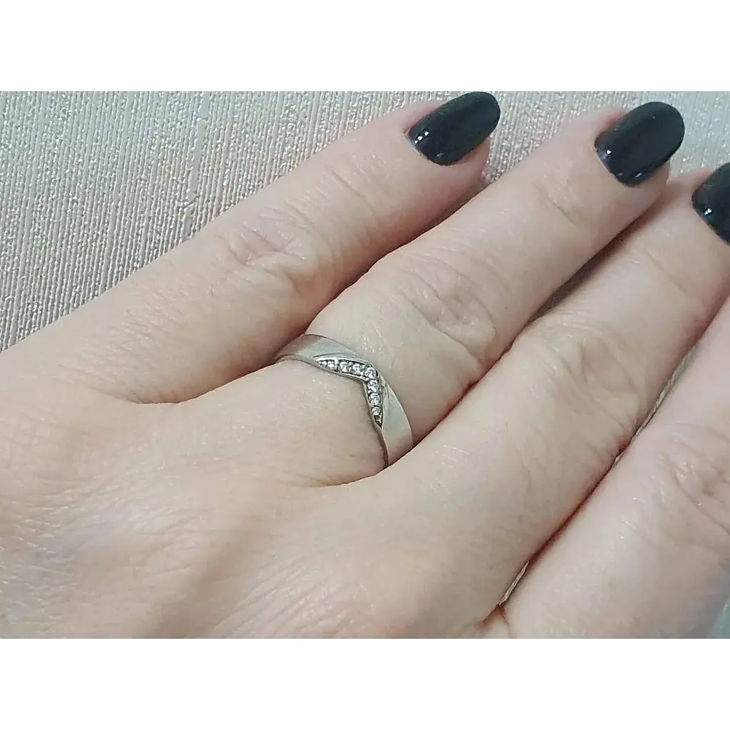 Срібне кільце Qvaliz з фіанітами. Артикул 901-01199 17 - фото 2