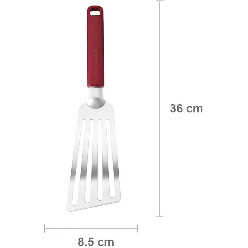 Лопатка з прорізами KitchenAid Classic, 31,5 см, червоний (KHA024OHEREG) - фото 3