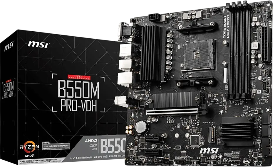 Материнська плата MSI B550M Pro-VDH Socket AM4 (B550M PRO-VDH) Б/В