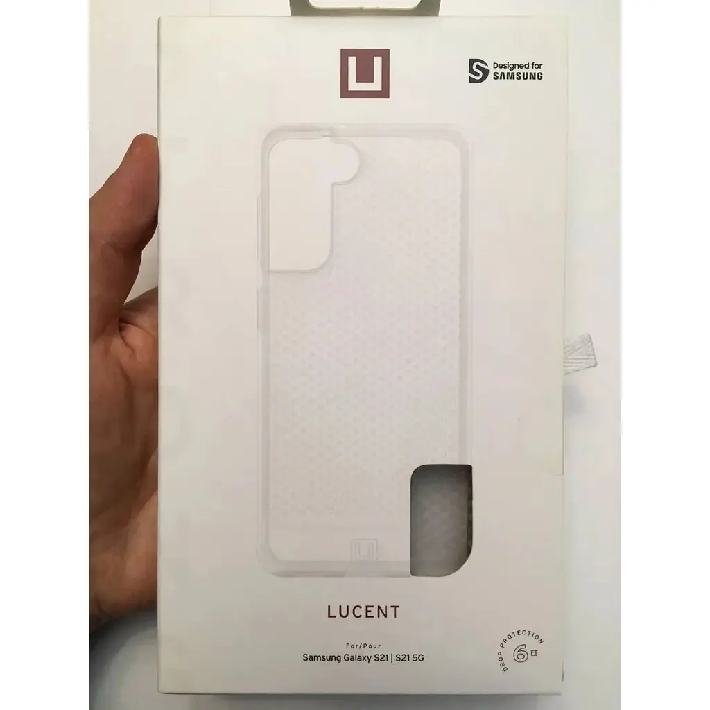 Оригинальный противоударный чехол UAG Lucent для Samsung Galaxy S21 (6.2") Ice (21281N314343) - фото 3