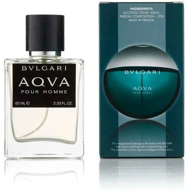 Туалетна вода для чоловіків BEST CHOICE 60мл РЕПЛИКА чол Bulgari aqva pour homme