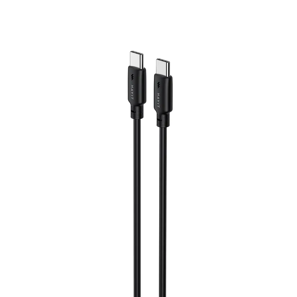 Кабель USB-C - USB-C HAVIT CB303C PD60W 3A 1м Black HAVIT (28575-000) - фото 3