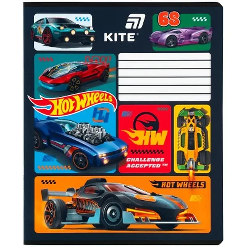 Зошит Kite Hot Wheels, 12 аркушів, лінія (HW26-234) - фото 6