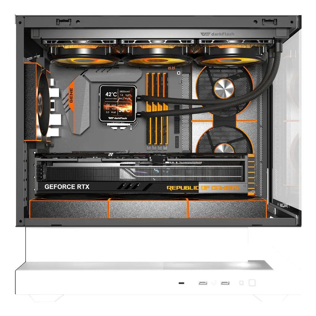 Корпус для ПК DARKFLASH F1 WHITE - фото 2