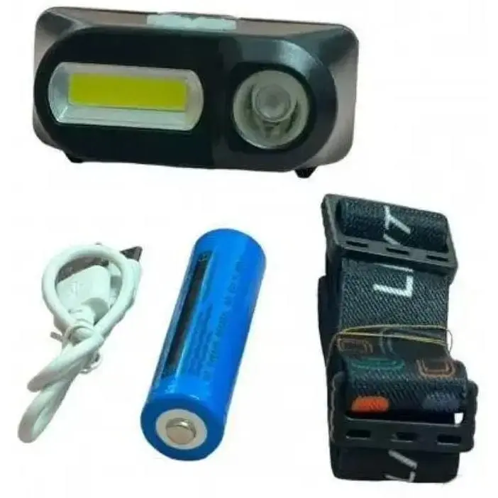 Фонарь налобный Police BL-1804 LED аккумуляторный красный свет - фото 2