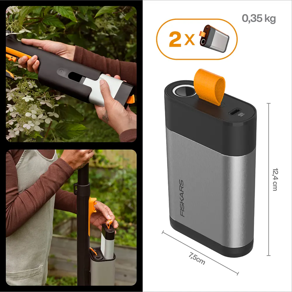 Аккумулятор Fiskars 12V-4Ah, 2 шт (1082342) - фото 8