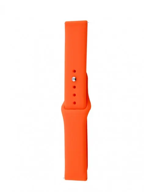 Ремешок Silicone 20 mm Watch Active/Galaxy S4 42 mm/Gear S2/Xiaomi Amazfit Оранжевый - фото 2