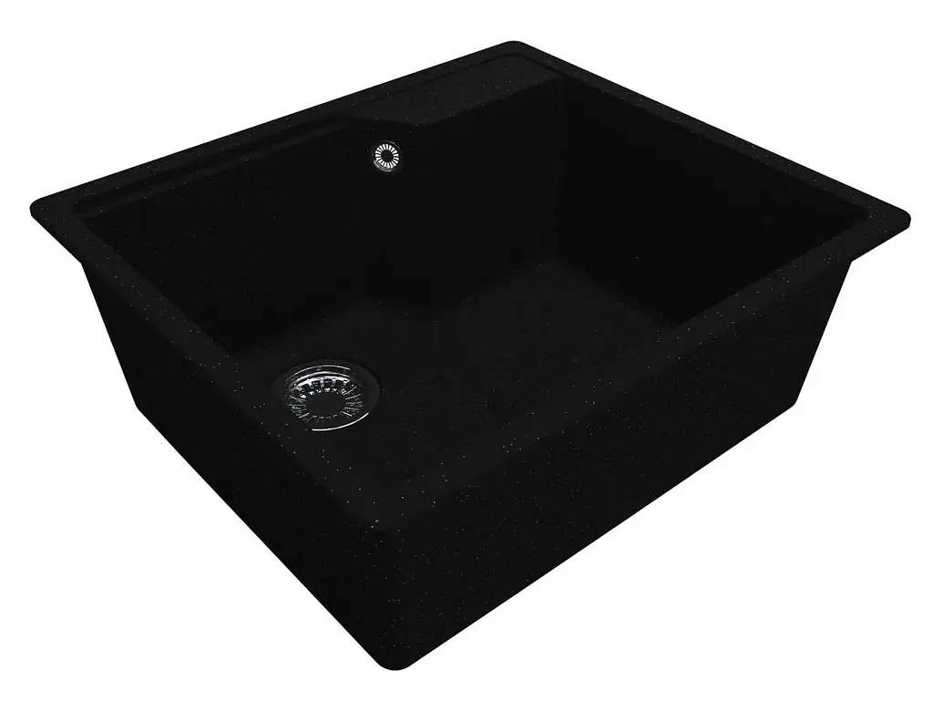 Кухонна мийка Miraggio Lisa 497x557 black 0002249, Чорний - фото 2