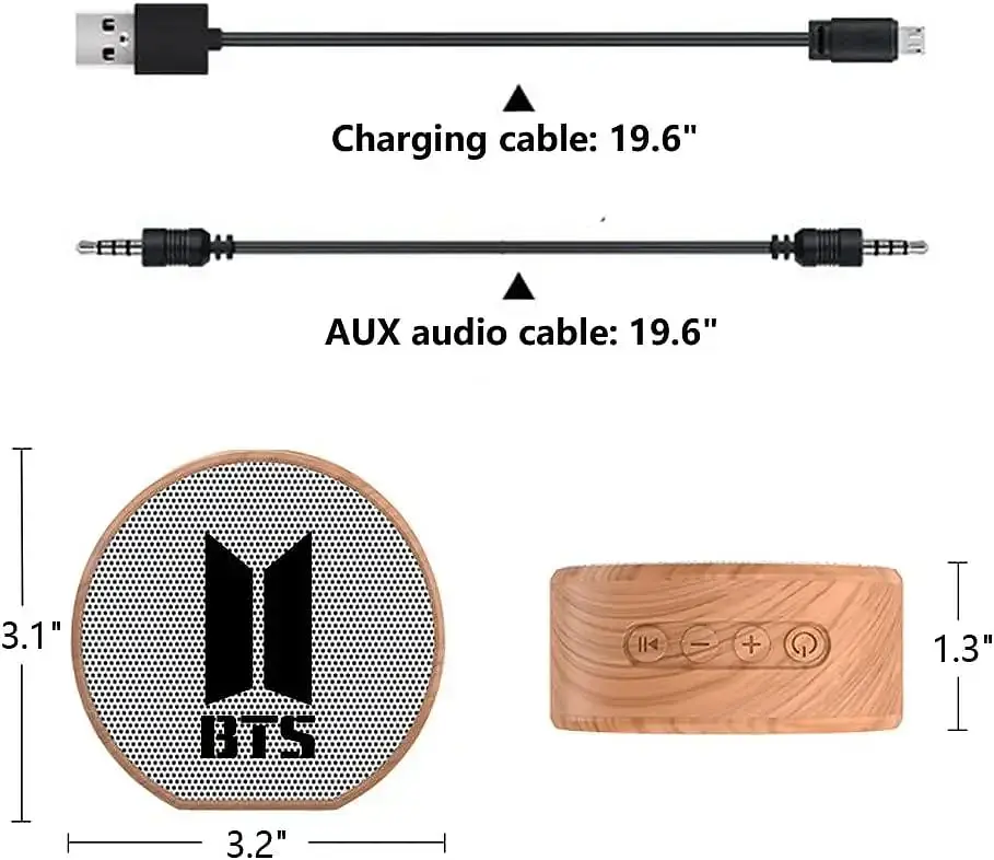 Портативна Bluetooth-колонка BTS A60 Динамік USB 5V 20KHz - фото 3