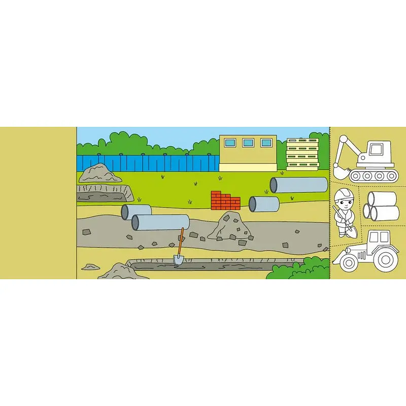 Детская книжечка-раскраска "Кто строит дом?" Ранок 1364005 - фото 3