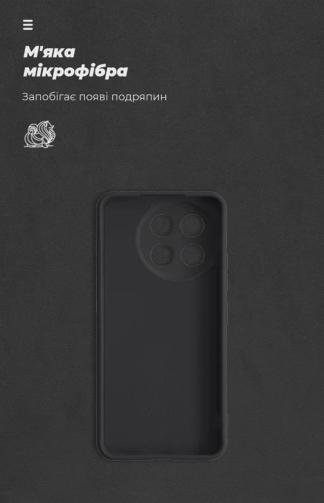 Чехол ArmorStandart ICON для Tecno Spark 30 Pro 4G (KL7) Camera cover Black (ARM83313) - фото 4