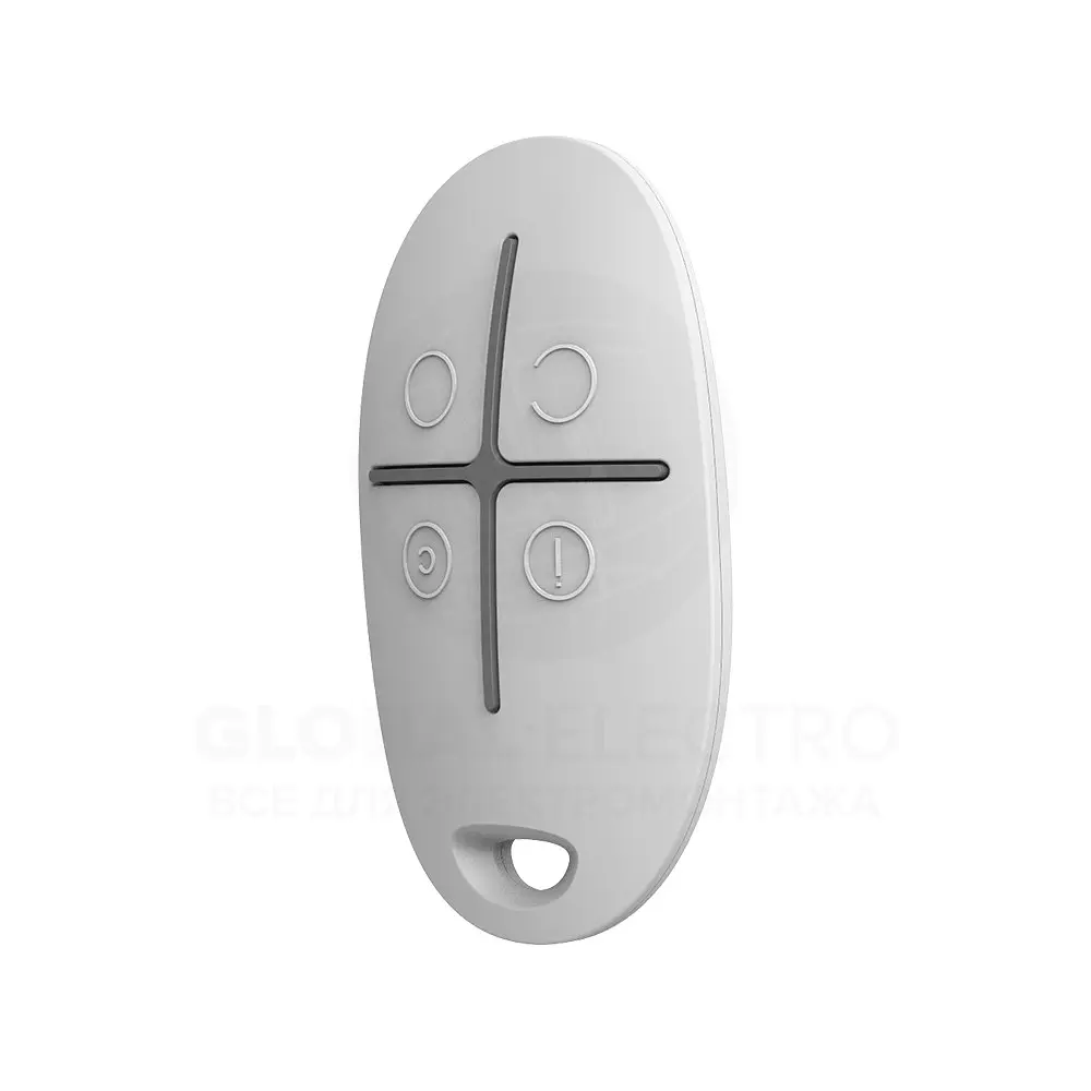 Брелок с тревожной кнопкой Ajax SpaceControl 6267.04.WH1 White - фото 3