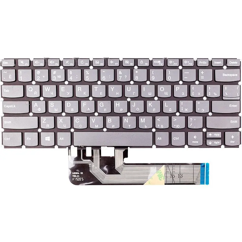 Клавіатура для ноутбука Lenovo ThinkBook 13S-IML, сіра (KB315932)