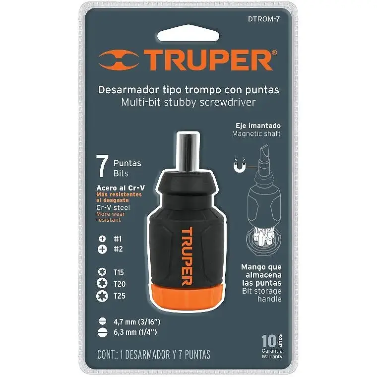 Викрутка-ручка Truper Mini 7 біт (DTROM-7) - фото 3