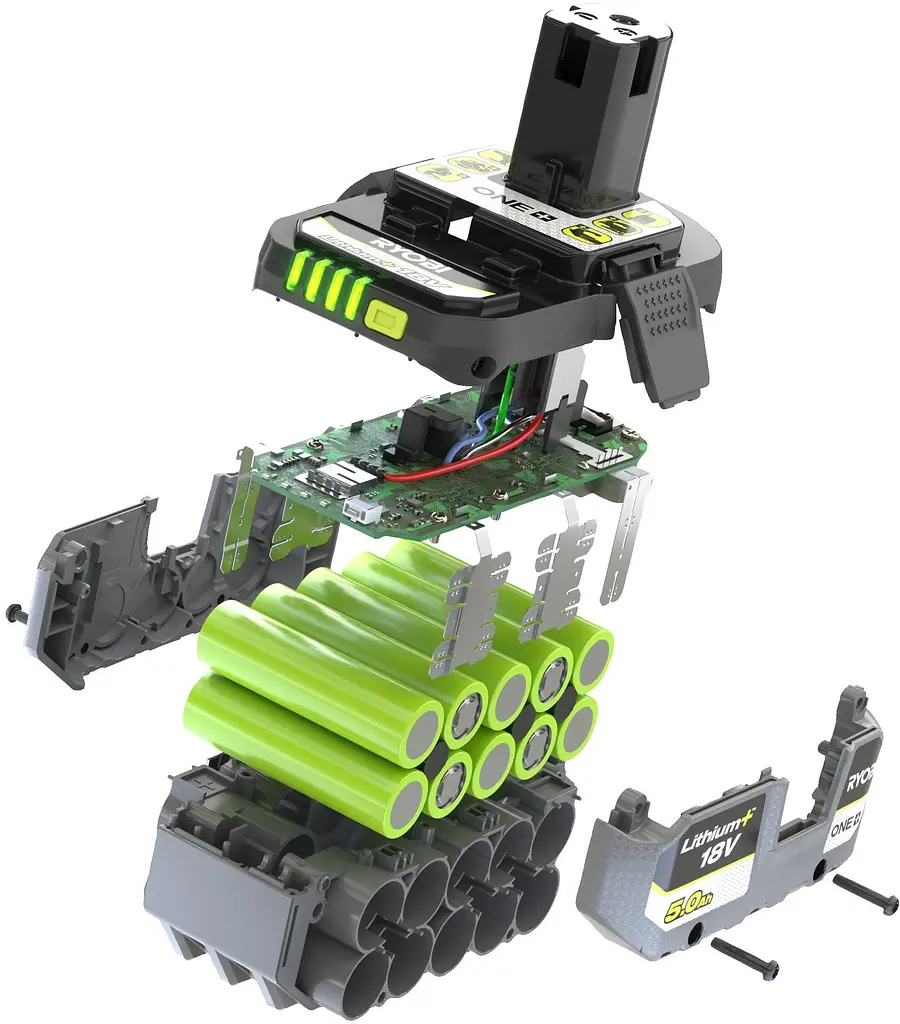 Акумулятор ONE+ RB1850X 18В 5А·год 0.7кг Ryobi hoz0014305 - фото 8