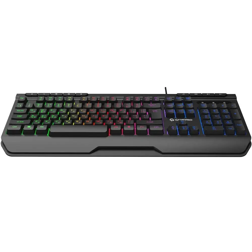 Клавіатура GamePro GK550, Black, USB, мембранна, LED-підсвічування, 104 кнопки, 1.5 м, UK/EN - фото 4