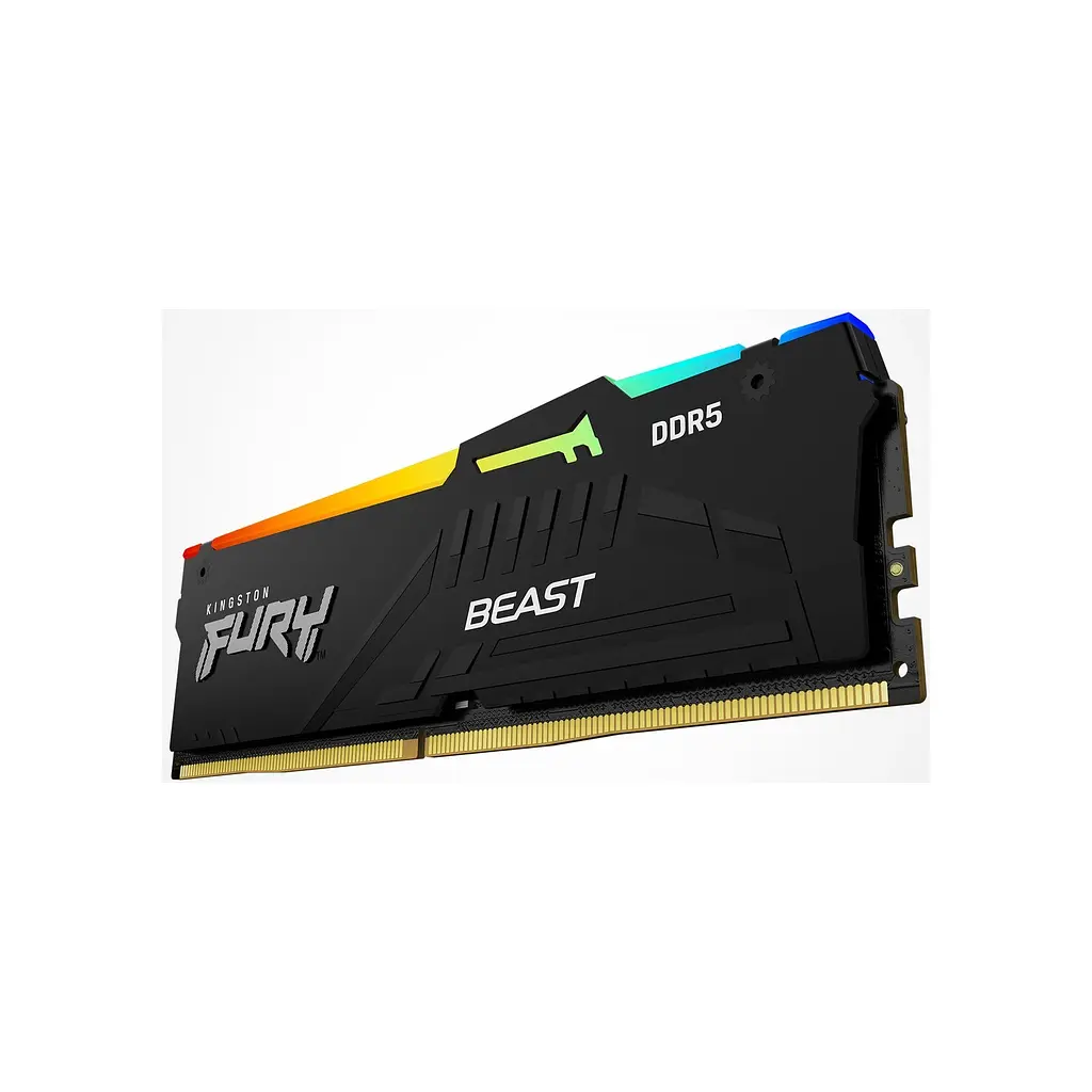 Модуль пам'яті для комп'ютера DDR5 128GB (2x64GB) 5600 MHz Beast RGB Kingston Fury (ex.HyperX) (KF556C40BBAK2-128) - фото 5