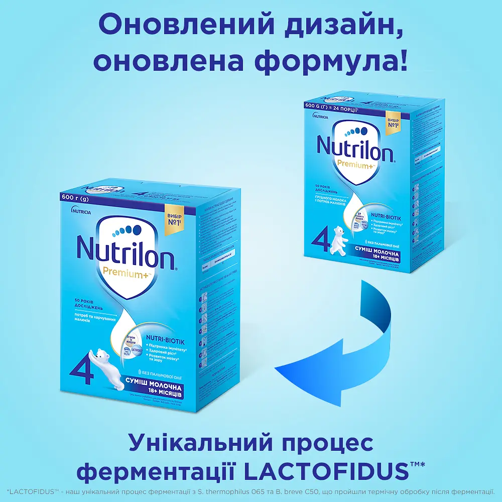 Суха молочна суміш Nutrilon Premium 4+, 600 г - фото 6