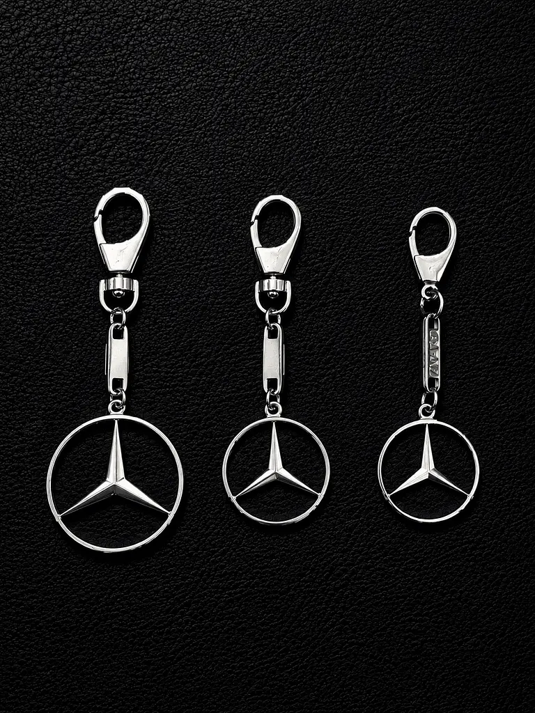Срібний брелок Mercedes (Мерседес) (9003) - фото 4