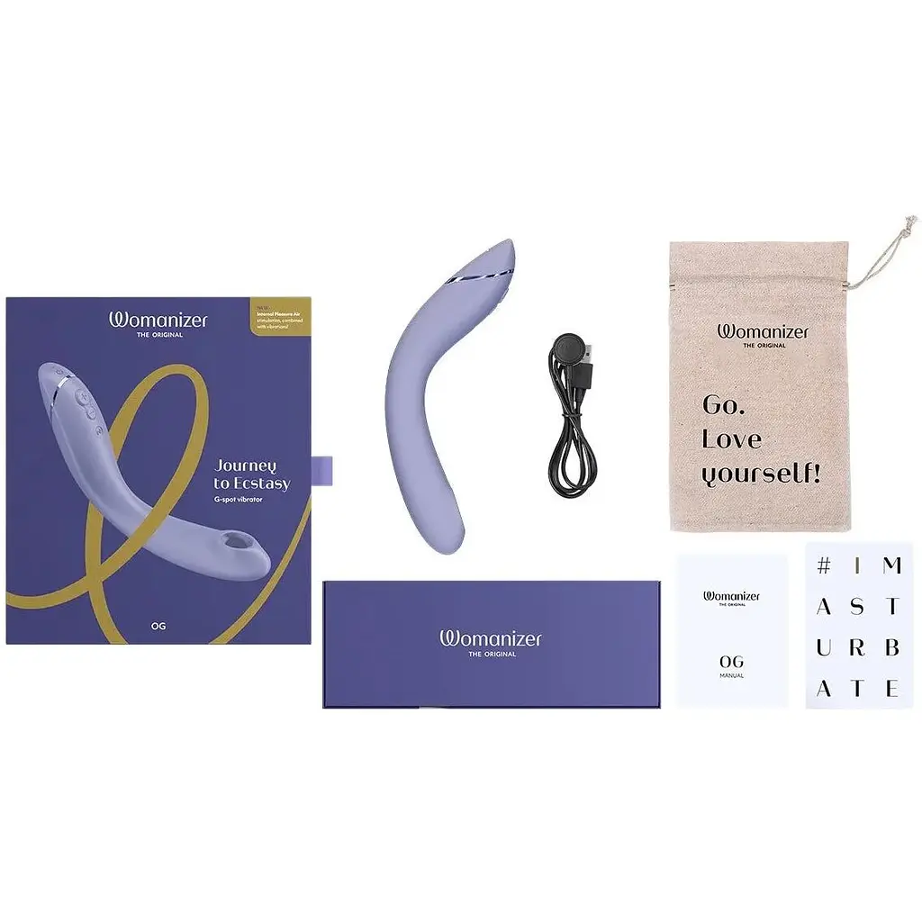 Вібратор для точки G з вакуумною стимуляцією Womanizer OG Lilac - фото 7