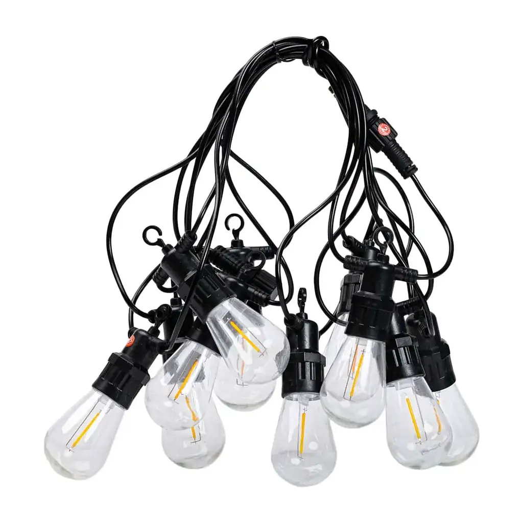 Уличная ретро-гирлянда GarlandoPro 10 LED длина 5 м, теплый белый (S14Y) - фото 12