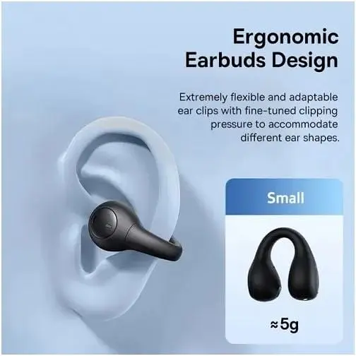 Навушники Baseus AirGo AS01 Open Ear Clip On Wireless Earbuds чорні (A00069101113-00) - фото 8