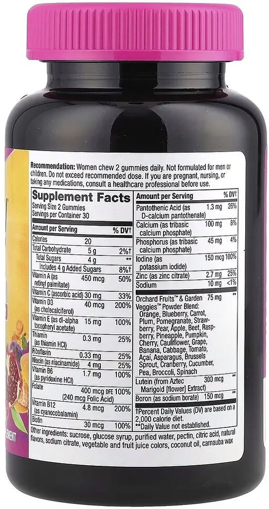 Комплекс для здоров'я жінок 50+ Nature's Way Alive! Women's 50+ Gummy, 60 желейок - фото 2